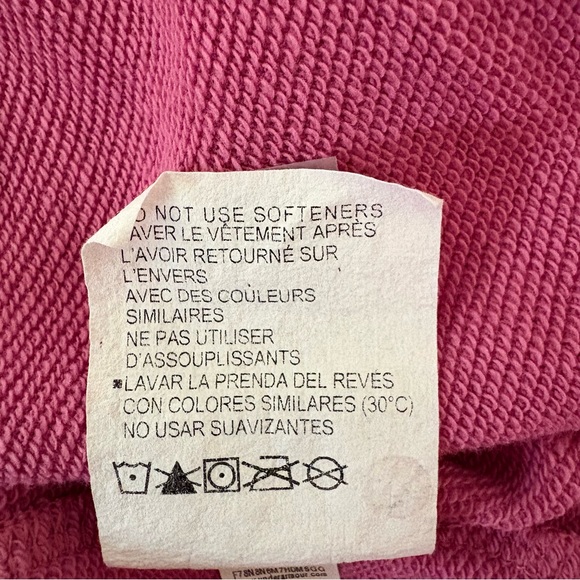 Under Armour Rival Terry Pink Cropped Hoodie XL Tape Logo EUC - Picture 6 of 8